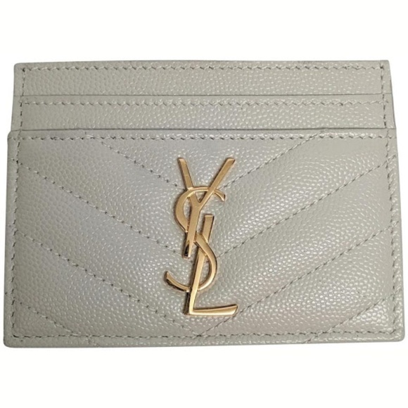 Saint Laurent Accessories - SOLD Saint Laurent Beige Card Holder